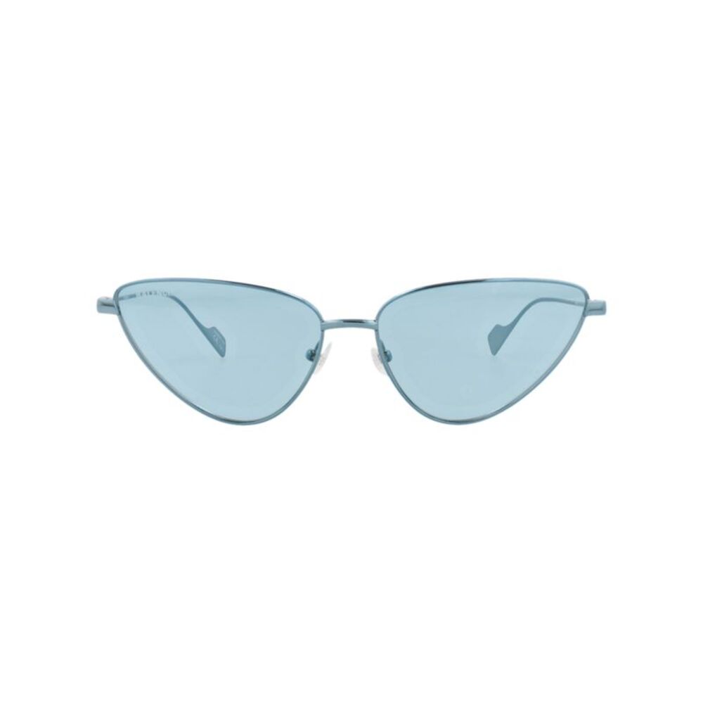 Balenciaga Cat Eye-Frame Metal Sunglasses Blue Womens